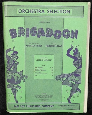 1947 Brigadoon for Orchestra Sheet Music Score Book by Frederick Loewe - Image 1 of 4
