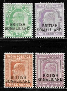 Somaliland Protectorate Scott# 21, 23-4, 26 MH - Picture 1 of 1