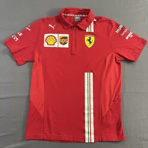 Polo PUMA Ferrari Racing Uomo Grande Scuderia Ferrari Manica Corta 1/4 Zip - Foto 1 di 12