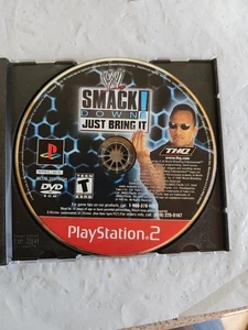 WWE SmackDown! Solo disco Just Bring It Sony PlayStation 2 PS2 THE ROCK EN MUY BUENA CONDICIÓN - Imagen 1 de 2