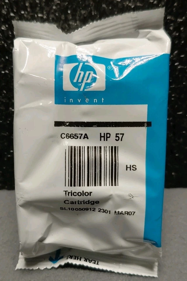 New Genuine HP 57 Tri-Color Ink Cartridge - NO BOX - Factory Sealed - Image 1 of 1