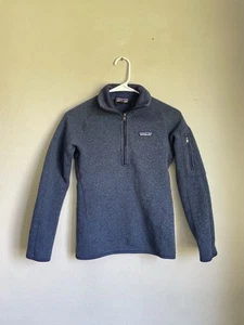 Patagonia Better Sweater Quarter Zip Sweatshirt Navy Blue XXS - Picture 1 of 4