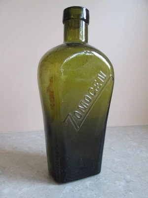 ANTIQUE GLASS BOTTLE - ZOMOGEN DISINFECTANT C.1910 - Image 1 of 4