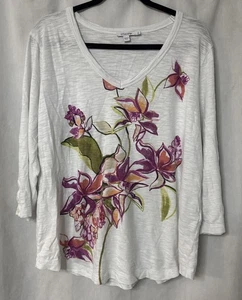 Chicos Blumen Pullover Strick Oberteil Gr. 3/XL - Bild 1 von 8