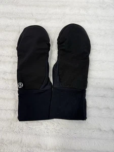 Guantes/mitones Lululemon Run Fast capucha plegable para mujer S pequeños negros (leer) - Imagen 1 de 7