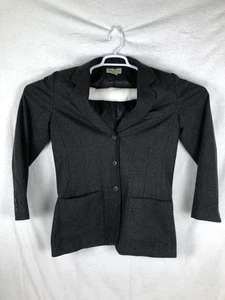 Eddie Bauer Blazer Womens Medium Tall Wool Blend 2 Button Jacket Work Pockets - Picture 1 of 7