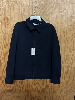 Abrigo Peter Millar para hombre azul marino Camden Chore mezcla de algodón talla pequeña $345 Foto 1 de 4