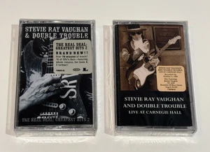 Stevie Ray Vaughan SEALED Cassette Lot Greatest Hits Vol 2 Live At Carnegie Hall - Picture 1 of 6