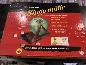 Rare VTG Board Game 1954 Transogram Bingo-matic Classic Family Night Bingo 3173 - Picture 1 of 24