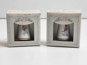 Royal Albert The Wind In The Willows Porzellan Fingerhut Ratty + Toad 1987 China - Bild 1 von 4