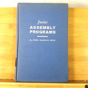 Junior Assembly Programs - 1945 Hardcover by Ethel Harrison Grice - Picture 1 of 15