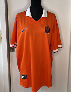 1997-1998 Holland Netherlands Team Jersey Home shirt Nike Mens XXL