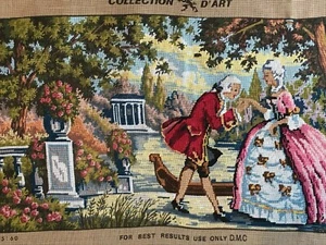 Stunning & partially stitched Tapestry by Collection D'Art 85 x 60 cm - Picture 1 of 5