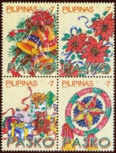 Philippines #3410 Christmas Block of 4 (Mint, Never Hinged) - Picture 1 of 1
