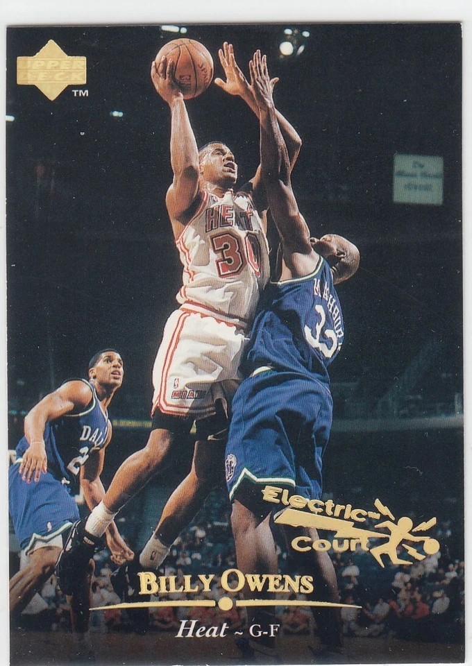 1995-96 Billy Owens UD Upper Deck Electric Court Gold #206 - Heat Syracuse Foto 1 de 1