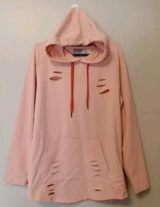 Sudadera con capucha recortada rosa para mujer Xios talla M - Imagen 1 de 6