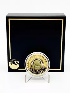 Tuvalu 2021 100 $ Lachender Buddha Lachender Buddha mit Jade 1 oz Goldmünze PERTH - Bild 1 von 10