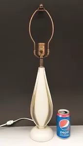 Vintage Murano Italian Art Glass FLAVIO POLI Teardrop Cased Gold Flecks 24" Lamp - Picture 1 of 21