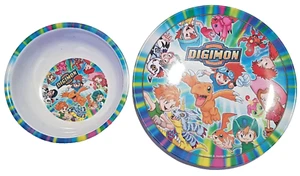 Digimon "Set Pranzo 2 Pezzi: Piatto Piano, Fondo" - Imagen 1 de 2