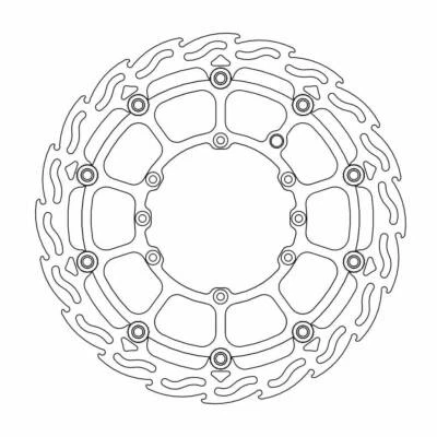 Husqvarna TE 570 2001-2003 Moto Masters Flame Supermoto Front Brake Disc - Image 1 of 4