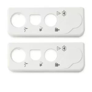 2 Stück Frontstecker Blende/Symbol für Philips M3001A mit EKG SpO2 Neu in OVP. - Bild 1 von 1