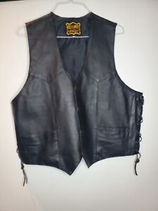 Genuine Leather Vest Harley-Davidson Patch 100 Years 1903-2003 Size 48