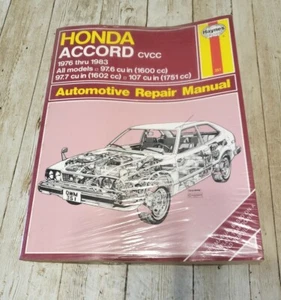 Haynes Repair Manual Honda Accord CVCC 1976 thru 1983 All Models NEW 97.6, 97.7 - Picture 1 of 6