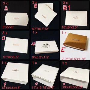 COACH Authentic Empty Gift Box ( Pick your size ) NEW Bx-147 - Picture 1 of 71