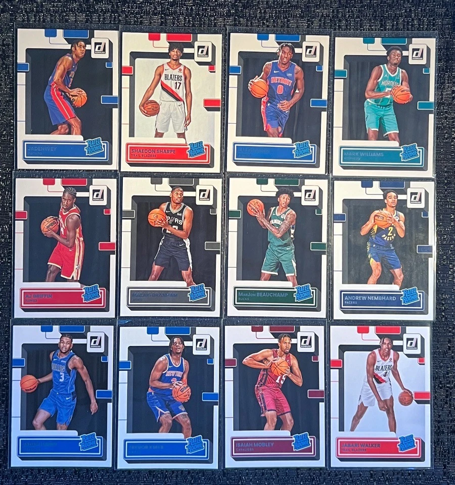 2022-23 Donruss Basketball Complete Your Set You Pick Rated Rookie Card #201-250 - Image 1 of 1