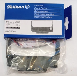 1x PELIKAN Farbband NYLON Black / RED GR. 655 / 2829DN   Epson ERC 30 34 38 300 - Bild 1 von 3