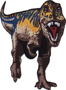 Application Purple and Brown T-Rex Patch, 3 Inches - Picture 1 of 1
