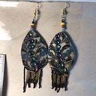 Hand made earrings, mid century modern, Very Light Weight Like A Feather