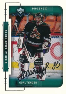 1999-00 Upper Deck MVP SILVER SCRIPT #161 NIKOLAI KHABIBULIN - Phoenix Coyotes - Bild 1 von 1
