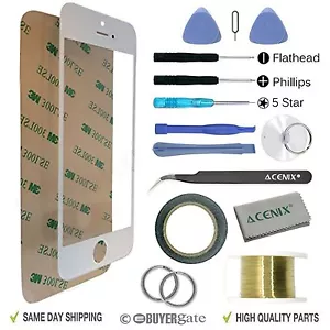 Front Außen Bildschirm Glas Objektiv Ersatz Reparatur Kit Werkzeuge für iPhone 5 5s 5c - Bild 1 von 11
