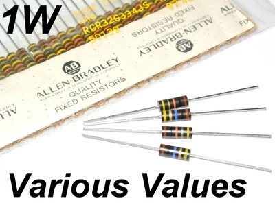 ALLEN-BRADLEY ALLEN BRADLEY 1W RCR32G Resistencia Varios Valores MILITAR: 10K 220K 10M Otros