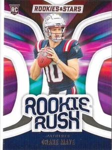 Drake Maye #RR-DME (RC) 2024 Panini Rookies & Stars Rookie Rush - Picture 1 of 3