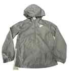 Nike Sportswear Big Kids' Woven Track Jacket 1/2 zip hoodie in Grey Size SMALL