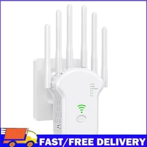 300Mbps/1200Mbps WiFi Extender Dual-Band 2.4G 5G for Home (EU White 300Mbps ) - Afbeelding 1 van 11