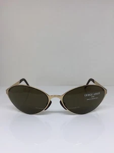 Vintage Giorgio Armani Sunglasses GA 1520 C. 703 Matte Gold w/ Brown Lenses 58mm - Picture 1 of 12