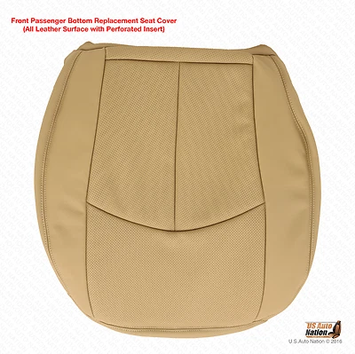 Mercedes Benz E320 2007 2008 2009 parte inferior de pasajero cubierta de cuero perforado tostado Foto 1 de 4