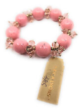 Beaded Bracelet Costume Popular Fashion Jewelry Pink Beads & Crystal Erica Lyons