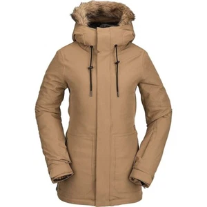 Volcom V8315 Womens Coffee Shadow Insulated Jacket Size S - Picture 1 of 3