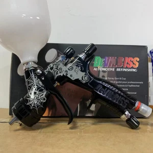 Black Spider Carve Spray Gun TE20 1.3/1.8mm Nozzle LVMP Paint Tool for Devilbiss - Picture 1 of 5