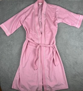 VINTAGE CARRIAGE COURT Sears House cappotto accappatoio medio 12-14 USA Union Made rosa - Foto 1 di 11