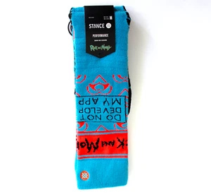 Calcetines Stance Performance Rick and Morty Develop Snow Mid Cojín Talla M Azul - Imagen 1 de 3