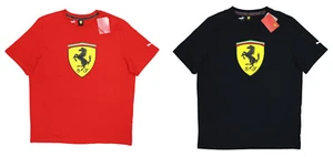 Camiseta para hombre Puma Ferrari escudo estampado gráfico manga corta cuello redondo nueva con etiquetas - Imagen 1 de 5