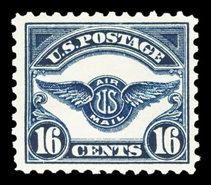 Scott C5 1923 16c Wing Emblem Airmail Issue Mint F-VF OG H Cat $60 - Picture 1 of 1
