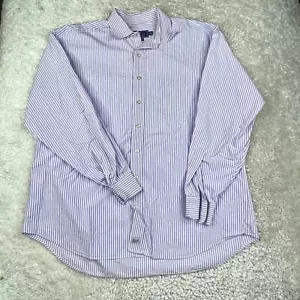Camisa Vineyard Vines para Hombre XL Púrpura Blanca a Rayas Botones Murray - Imagen 1 de 6