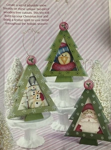 Extracto de revista de pintura rápida y fácil: adornos de árbol de temporada de nieve por Karen Wisner - Imagen 1 de 5