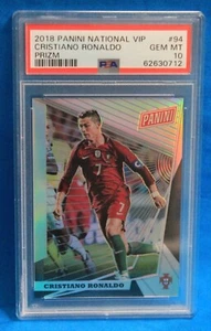 2018 PANINI NATIONAL VIP # 94 CRISTIANO RONALDO 89/99 PSA 10 GEM MT # 62630712 - Picture 1 of 2